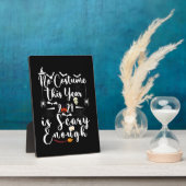 Geen kostuum dit jaar 2021 is eng genoeg fotoplaat (Zijkant)