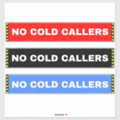 Geen Koude Rellers Signs voor Gate Door Window Hom Sticker (Vel)