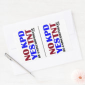 Geen KPD Ja TNT LG Rechthoekige Sticker (Envelop)