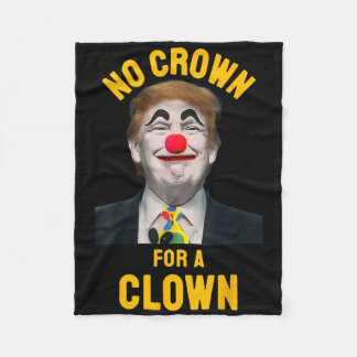 Geen kroon voor een clown fleece deken