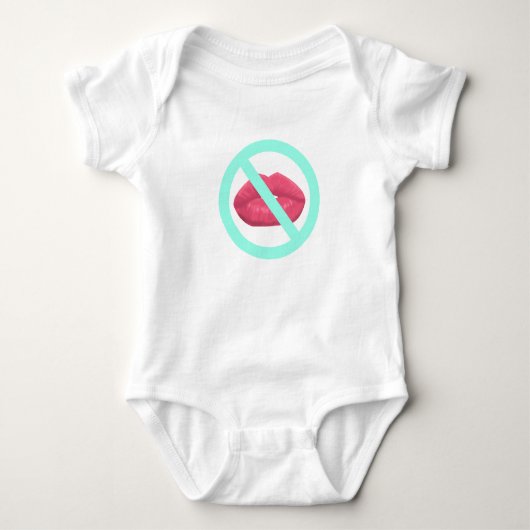 Geen kussen Baby Sign Bodysuit (Voorkant)