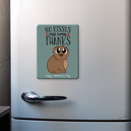 Geen kussen...behandelt alleen Valentijn uit honde Magneet