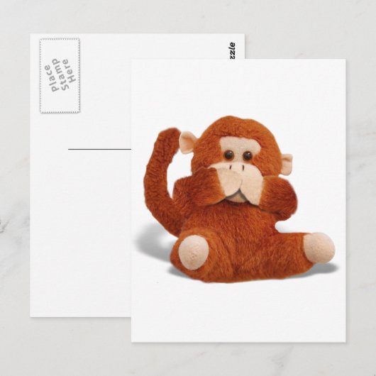 Geen kwaad spreken briefkaart (Voorkant / Achterkant)