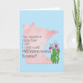 Geen kwestie hoe ver ik ga ik nog steeds Minnesota Kaart (Voorkant)