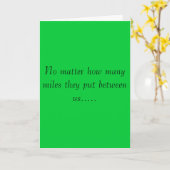 Geen kwestie hoeveel mijlen… kaart (Gele Bloem)