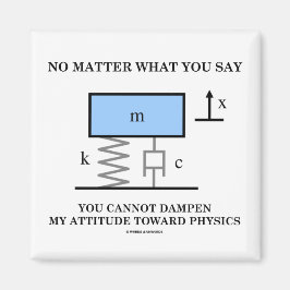 Geen kwestie wat u zegt u kunt fysica niet beschad magneet