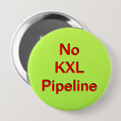 Geen KXL-pijpleiding Ronde Button 4,0 Cm (Voorkant /achterkant)