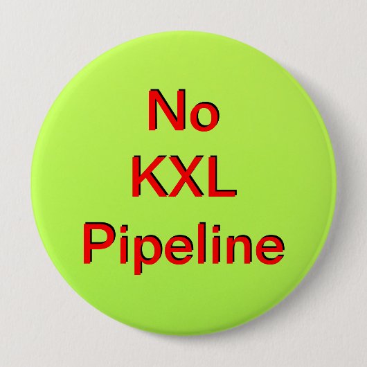 Geen KXL-pijpleiding Ronde Button 4,0 Cm (Voorkant)