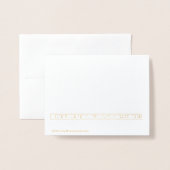 Geen L Goud of Zilver Witte Grens Kerstmis Folie Kaarten (Met envelop)