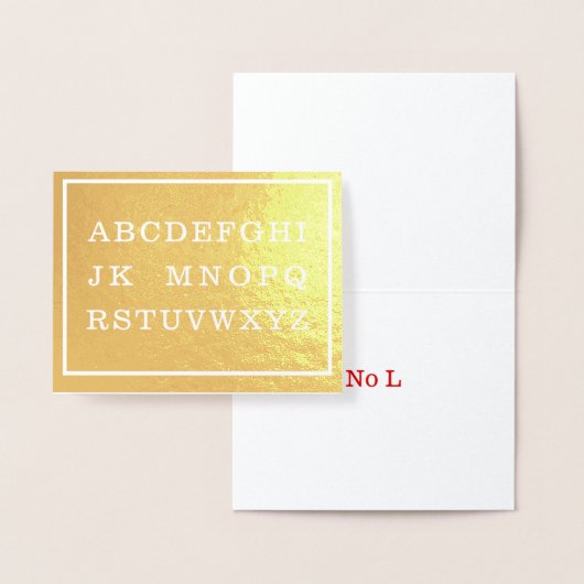 Geen L Goud of Zilver Witte Grens Kerstmis Folie Kaarten (Display)