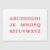 Geen L "Joke" kerstalfabet (Voorkant)