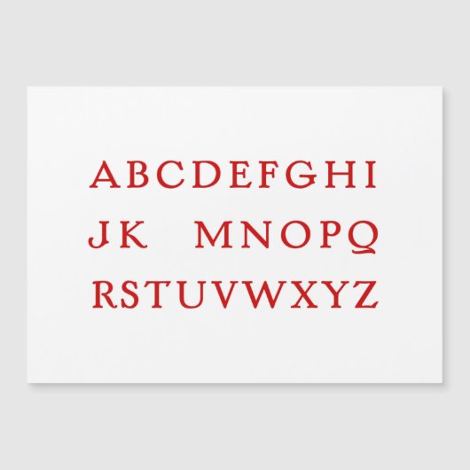 Geen L "Joke" kerstalfabet (Voorkant)