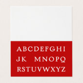 Geen L Mini Joke-kerstkaart Visitekaartje (Buitenkant ongevouwen)