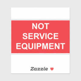 Geen label voor serviceapparatuur