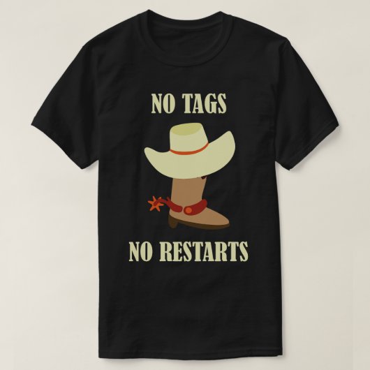Geen Labels Geen lijndansende Cowboy Pet Counter T-shirt (Design voorkant)