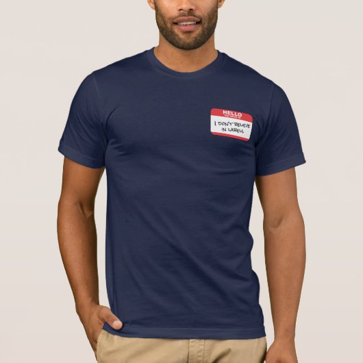Geen labels t-shirt (Voorkant)