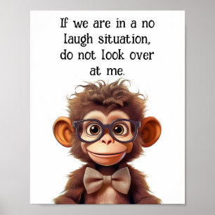 Geen lach situatie ha ha poster