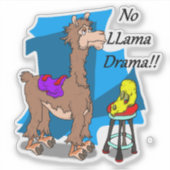 Geen Lama Drama! Sticker (Voorkant)