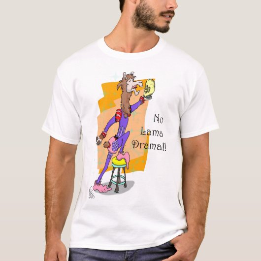 Geen lama drama T-shirt (Voorkant)