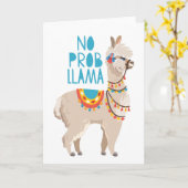 Geen Lama Prob Kaart (Gele Bloem)