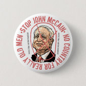 Geen land ronde button 5,7 cm (Voorkant)