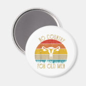 Geen land voor  Mannen Magneet (Voorkant / Achterkant)