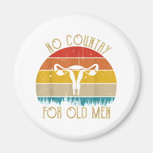 Geen land voor  Mannen Magneet (Voorkant)