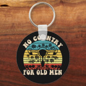 Geen land voor oud Man feminist Sleutelhanger (Voorkant)