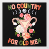 Geen land voor oud Man Raamsticker (Vel)