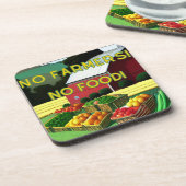 Geen landbouwers Geen voedsel Bier Onderzetter (Linkerzijde)