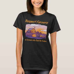 Geen landbouwers geen voedsel voor de toekomst t-shirt
