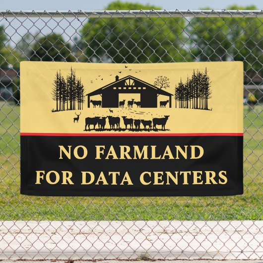 Geen Landbouwgrond voor Datacenters - Bescherm Onz Spandoek