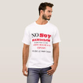 Geen lange mandilon schort t-shirt (Voorkant volledig)