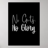 Geen lef, geen glorie, sportschool, drukte, succes poster (Voorkant)