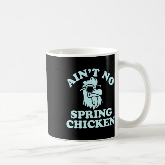 Geen lente kip grappig ontwerp  koffiemok (Rechts)