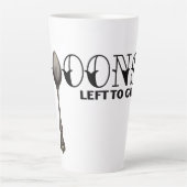 Geen lepels meer om te geven latte mok (Voorkant)