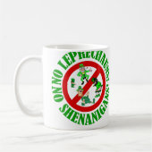 Geen leprechauns, geen shenanigans koffiemok (Links)