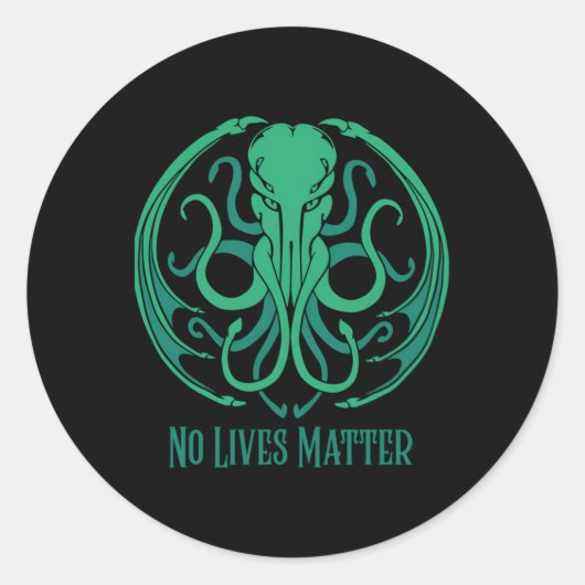 Geen leven Cthulhu Sticker (Voorkant)