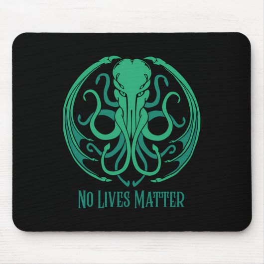 Geen leven Cthulhu Sticker Muismat (Voorkant)