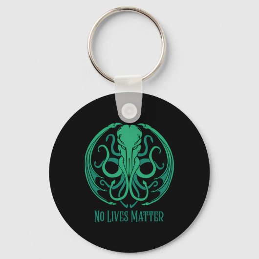 Geen leven Cthulhu Sticker Sleutelhanger (Voorkant)