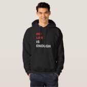 Geen leven genoeg Anime Funny Novelty Hoodie (Voorkant volledig)