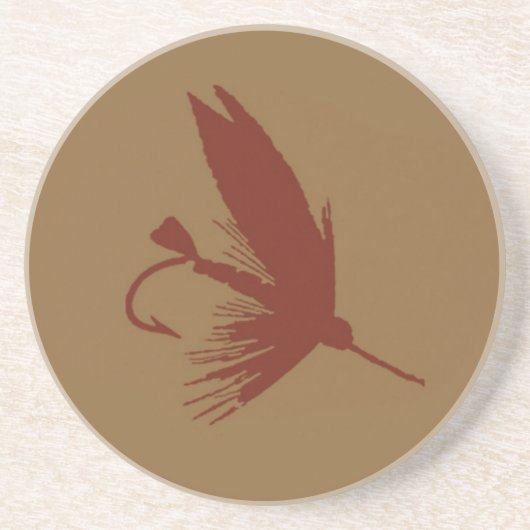 Geen leven zonder Geviste Zandsteen Onderzetter (Voorkant)