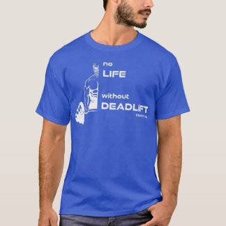 Geen leven zonder lift, fitness door gym motivatie t-shirt