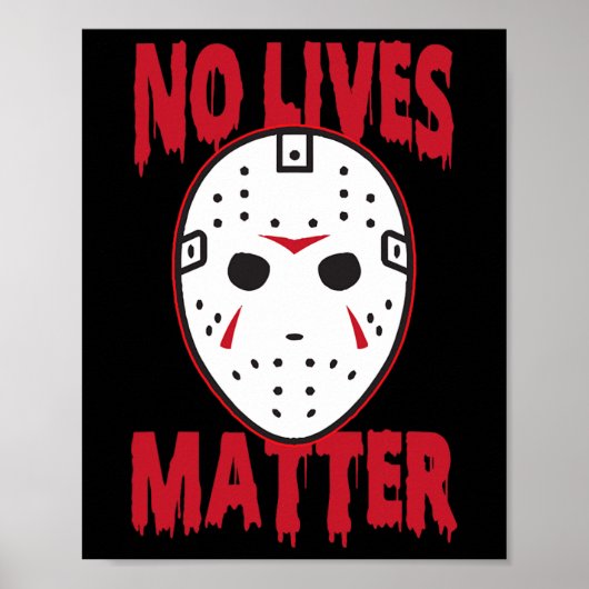 Geen levens horror masker Halloween Kostuums Poster (Voorkant)