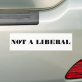 Geen liberaal bumpersticker (Op auto)