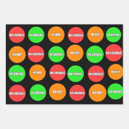 Geen liberaal van de NDP Inpakpapier Vel