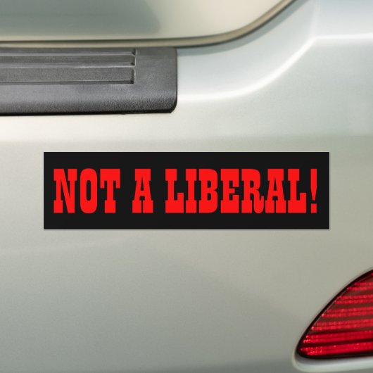 GEEN LIBERALE BUMPERSTICKER (Op auto)