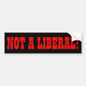 GEEN LIBERALE BUMPERSTICKER (Voorkant)