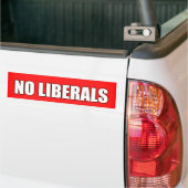 GEEN LIBERALEN BUMPERSTICKER (Op Truck)