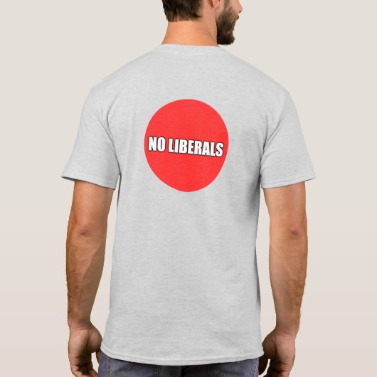 GEEN LIBERALEN T-SHIRT (Achterkant)